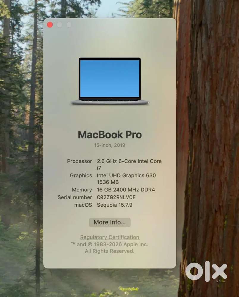 Macbook pro touch bar 15inch