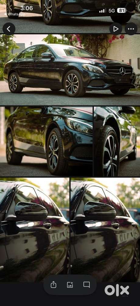 Mercedes-benz C-class 2018 Diesel ,dark Blue Colour,well Maintaned