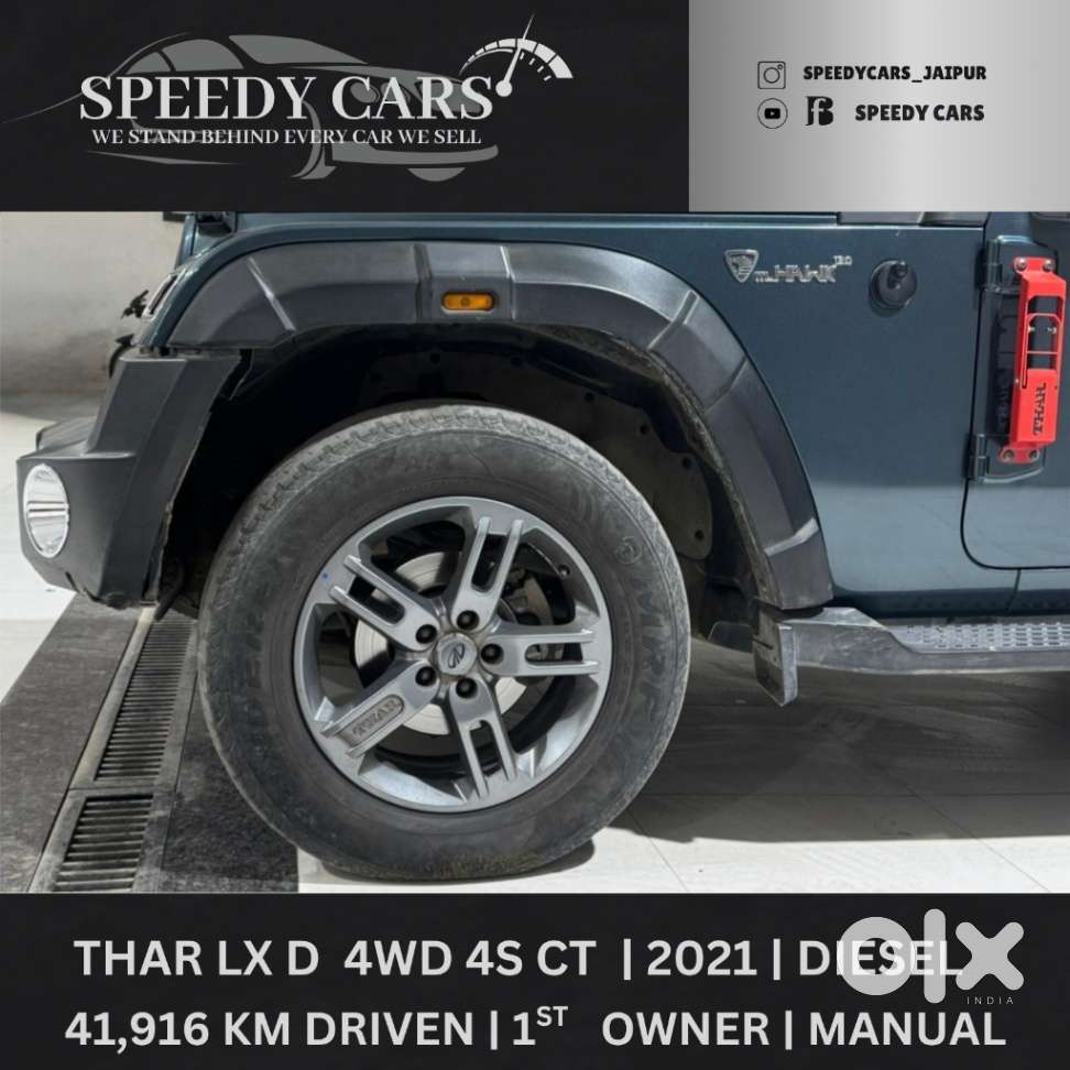 Mahindra Thar Lx Convertible Top Diesel Mt 4wd, 2021, Diesel