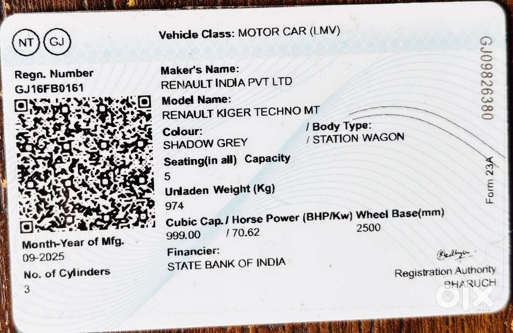 Renault Kiger Techno Petrol Manual 2026