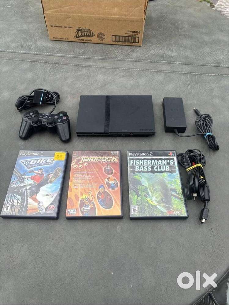 Sony PS2 Slim Console  Original Game CDs working Good Condition