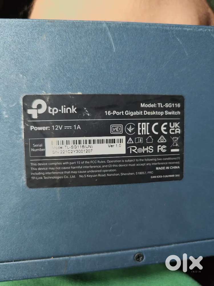 TP-Link 16 Port Gigabit Switch Unmanaged
Pro(Used/without box)