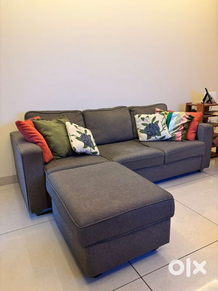 Wakefit 3 seater sofa + ottoman