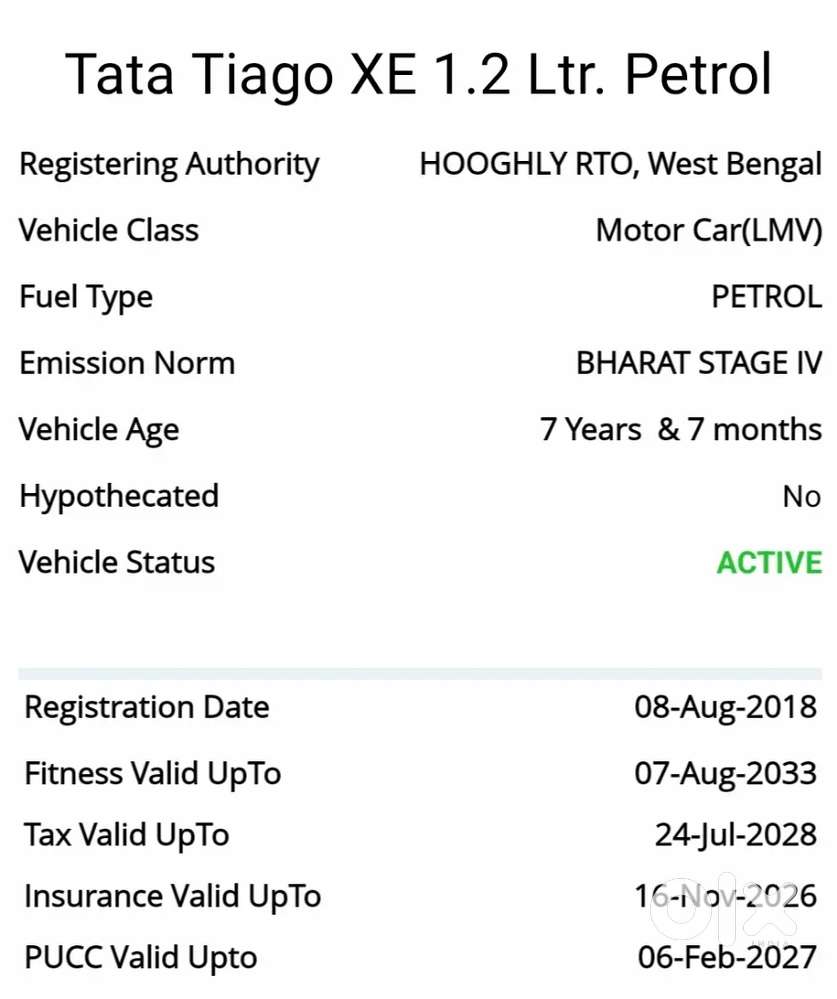 Tata Tiago (price Negotiable)