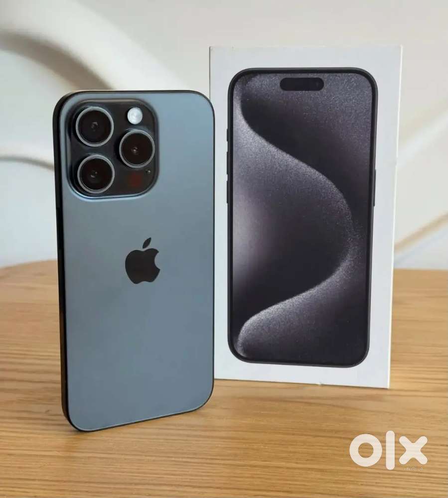 IPhone 15 pro blue colour 256gb box & bill also call me now...