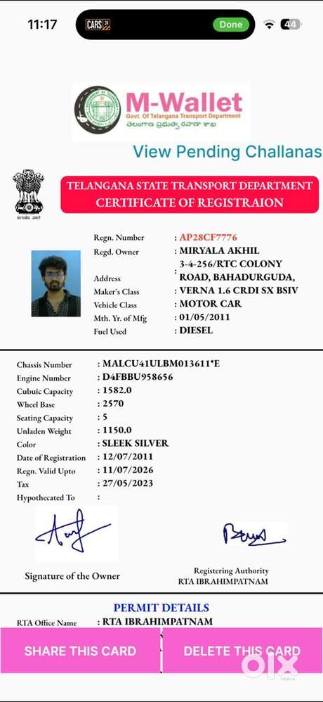 Hyundai Verna 2011-2014 1.6 Sx Crdi (o), 2011, Diesel