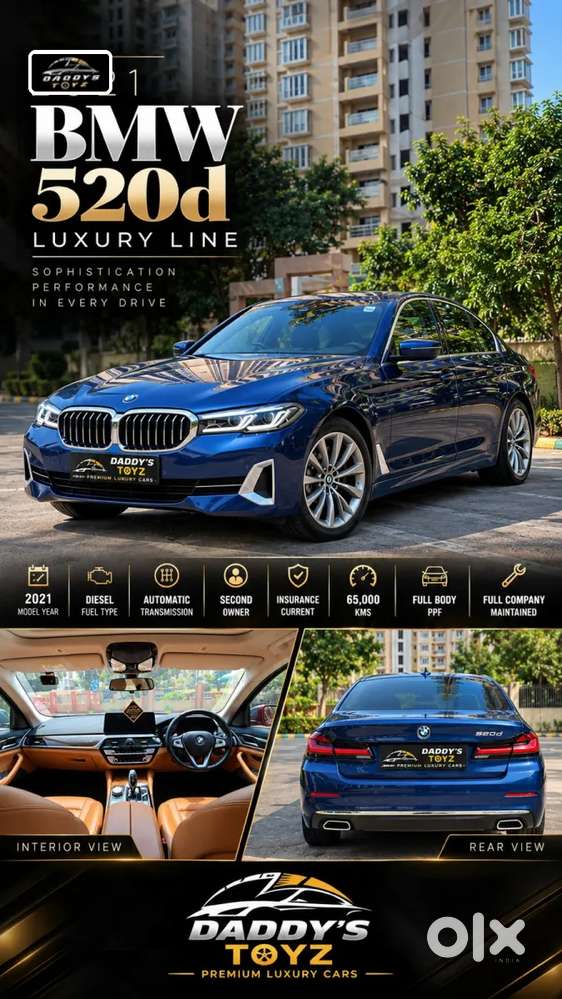 Bmw 5 Series 2.0 520d Luxury Line, 2021, Diesel