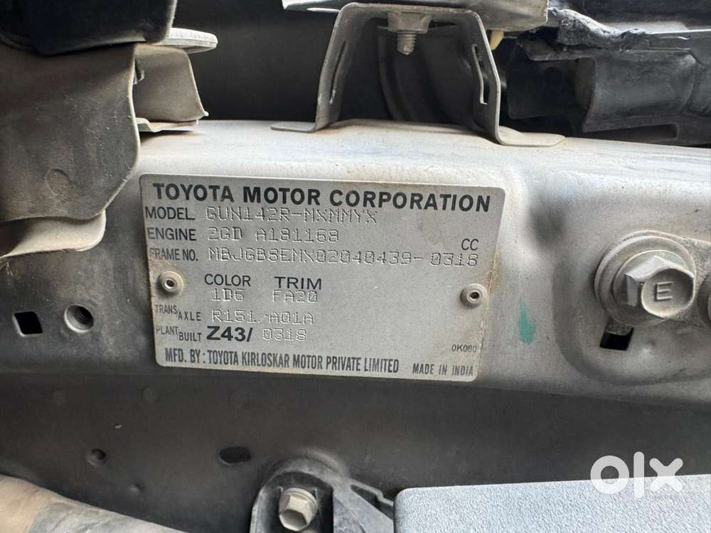 Toyota Innova Crysta 2.4 V 7 Str, 2018, Diesel