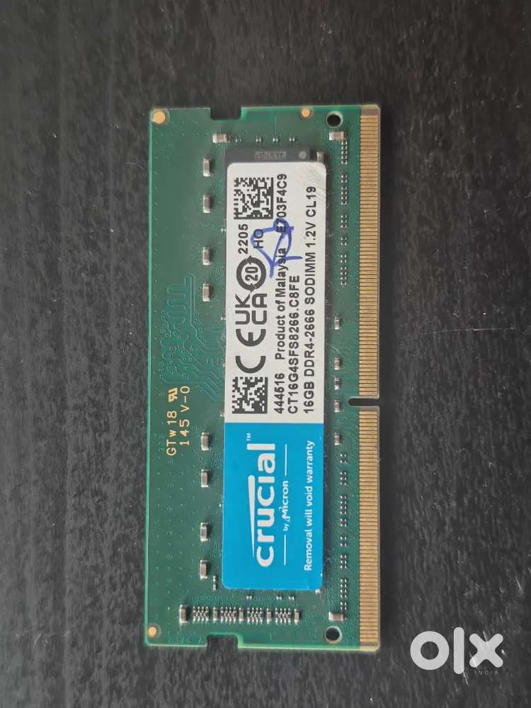 Crucial Laptop Ram 16gb DDR-4 2666 sodimm 1.2V CL19