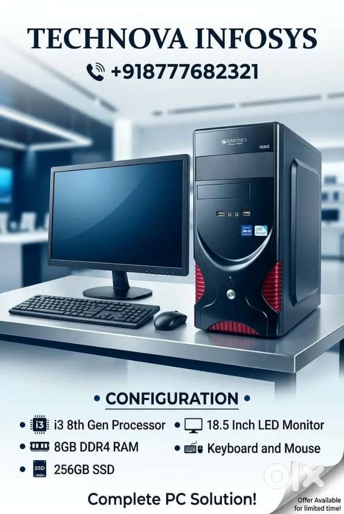 All types of Desktop Computer available at very low price.