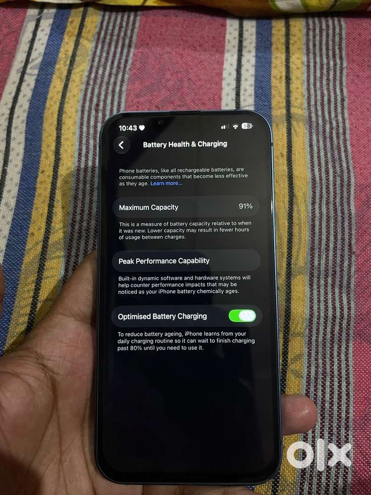 Iph13 / 128gb exchange ! With battery healt 91% Dm no bill box