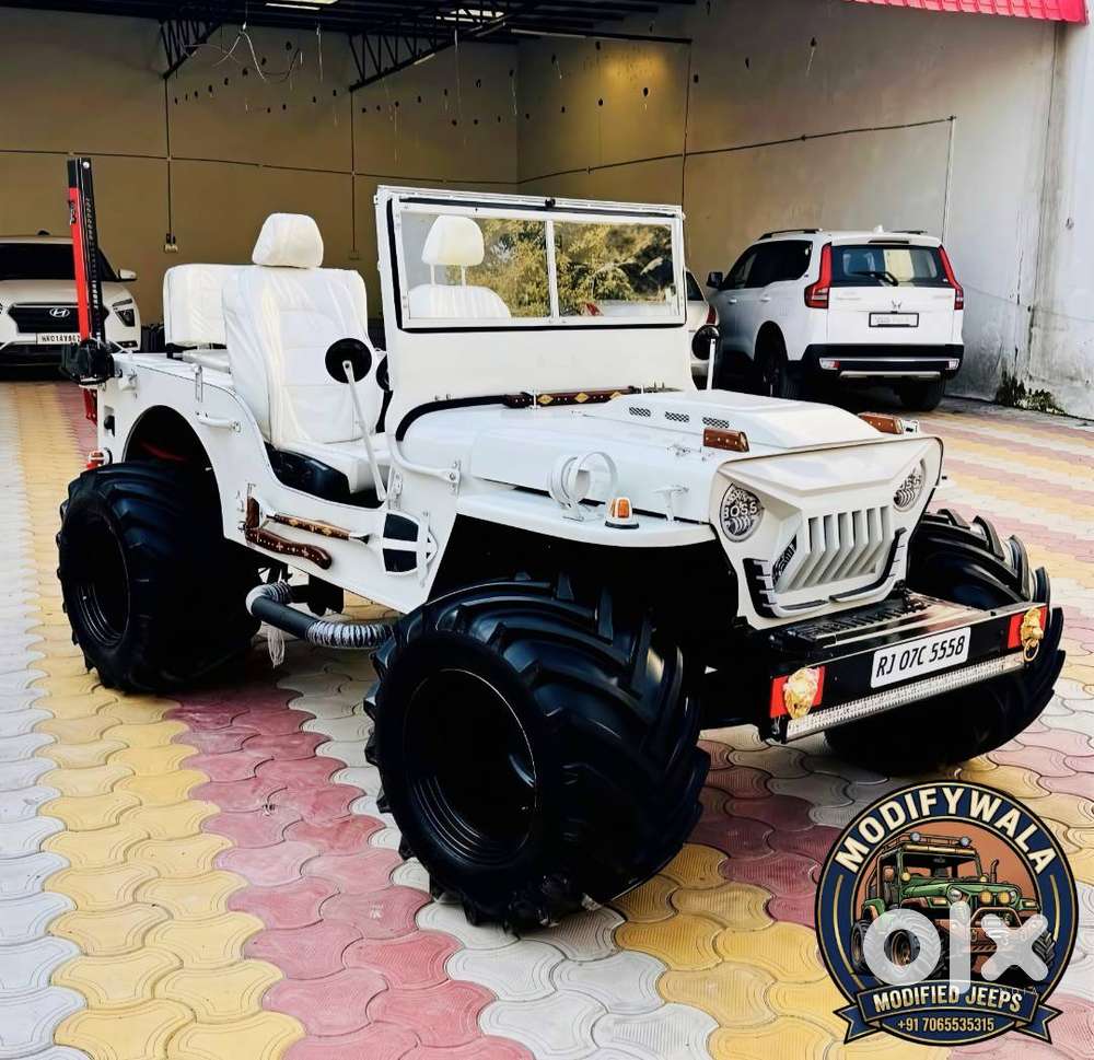 Modified Convertible Jeep  Premium Alloy Wheels  Jeep India