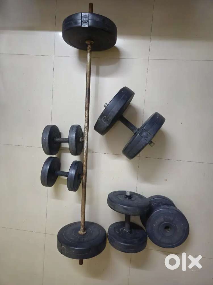 PVC home gym weights