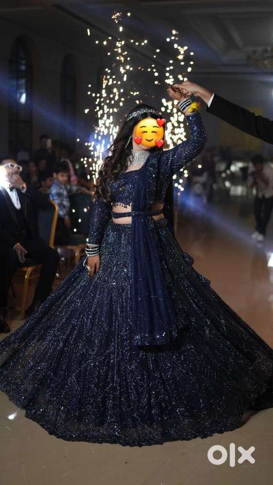 Urgent Sale Royal Blue Engagement Lehenga - Women in undefined,