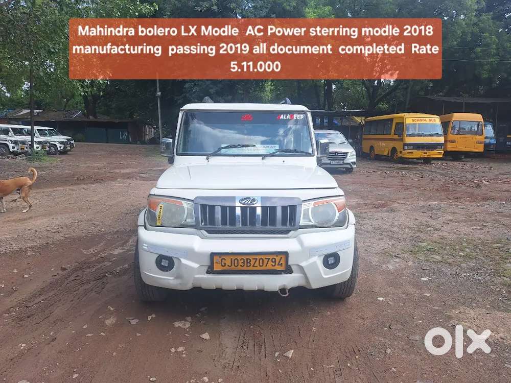Mahindra Bolero 2.5 Lx 2018 Passing 2019