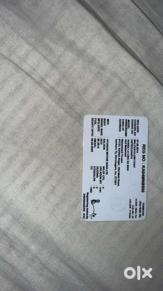 Hyundai Verna 2014 Diesel 132000 Km Driven