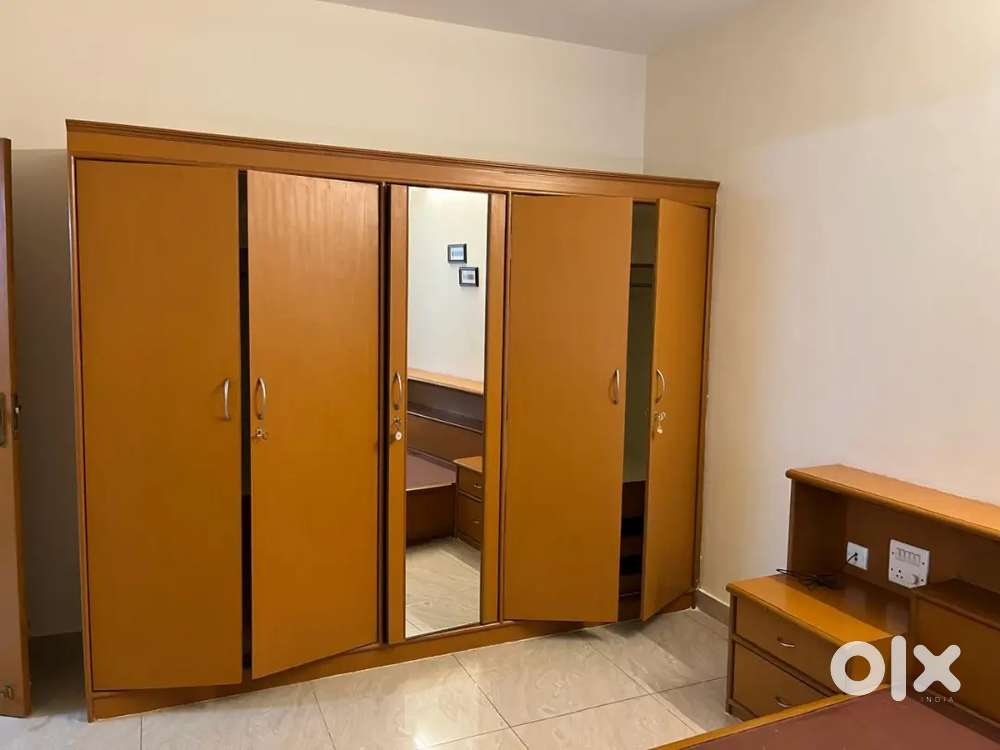Mannaguda 2 Bhk apartment with wardrobe kitchen cabinet Rs.25, 000/-