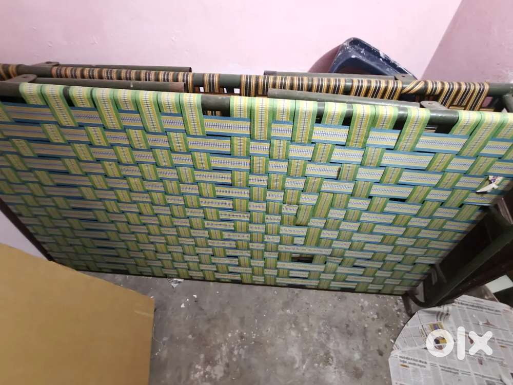 2 Folding Beds | Strong Iron Frame | Old Solid Quality | Agra