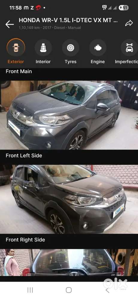 Honda Wr-v 2018 Diesel 110000 Km Driven