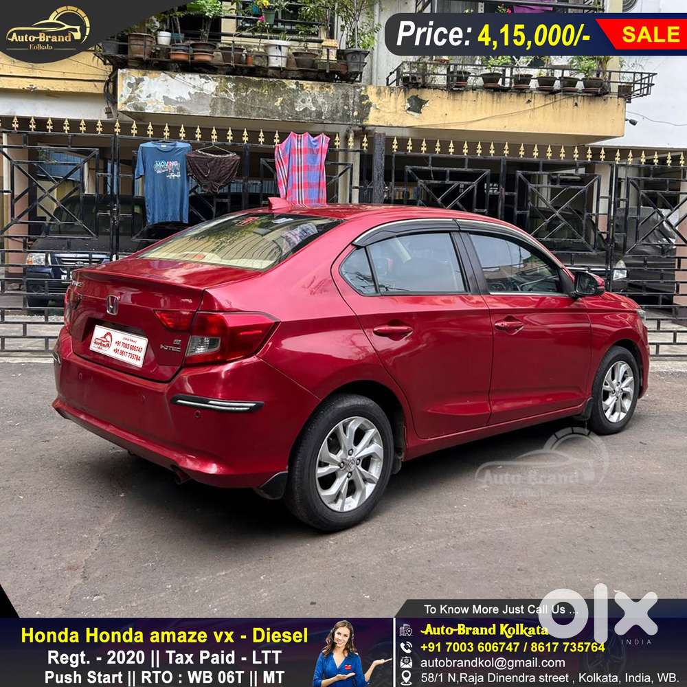 Honda Amaze 2nd Gen Vx, 2020, Diesel