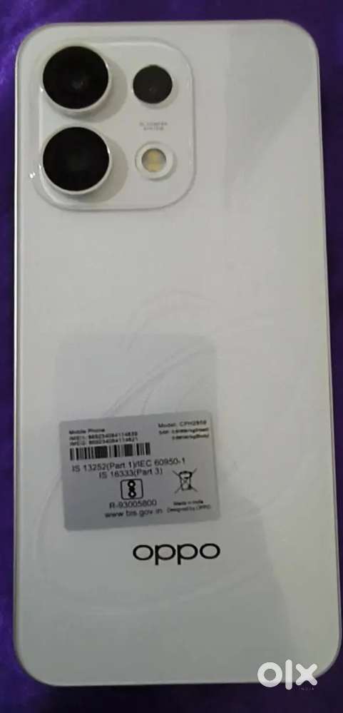 BRAND NEW OPPO RENO 16C 12GB/256GB WHITE COLOUR WITH 3D DESIGN