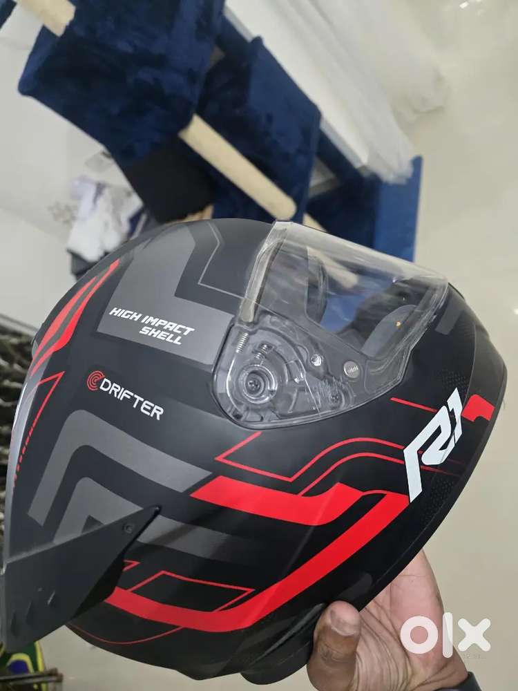 Studds drifter black and red helmet