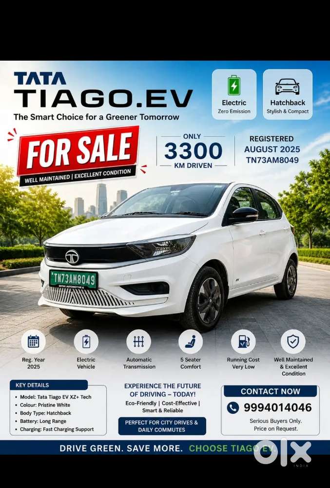 Tata Tiago Ev Xz+ Tech For Sale