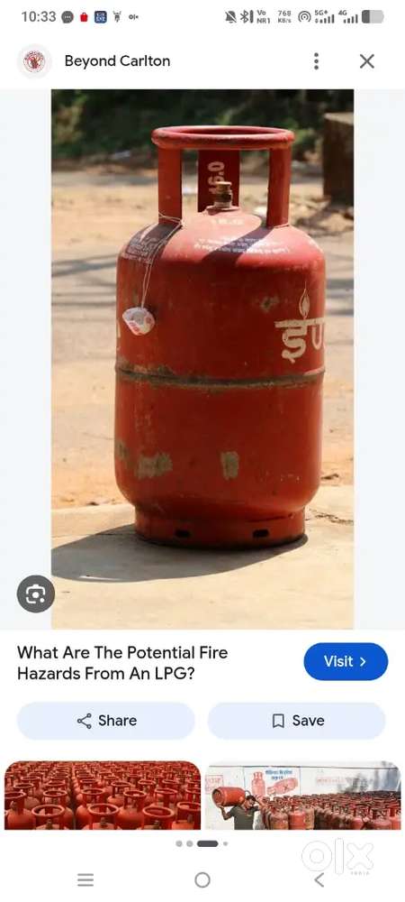 किसी के पास खाली गैस टैंकी है