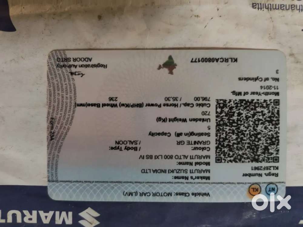 Maruti Suzuki Alto 800 2015 Petrol Good Condition