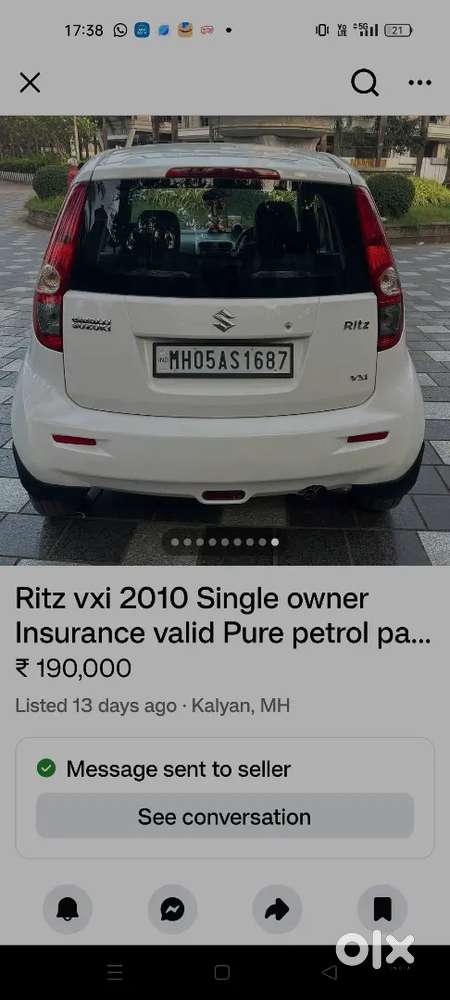 Maruti Suzuki Ritz 2010 Petrol Good Condition