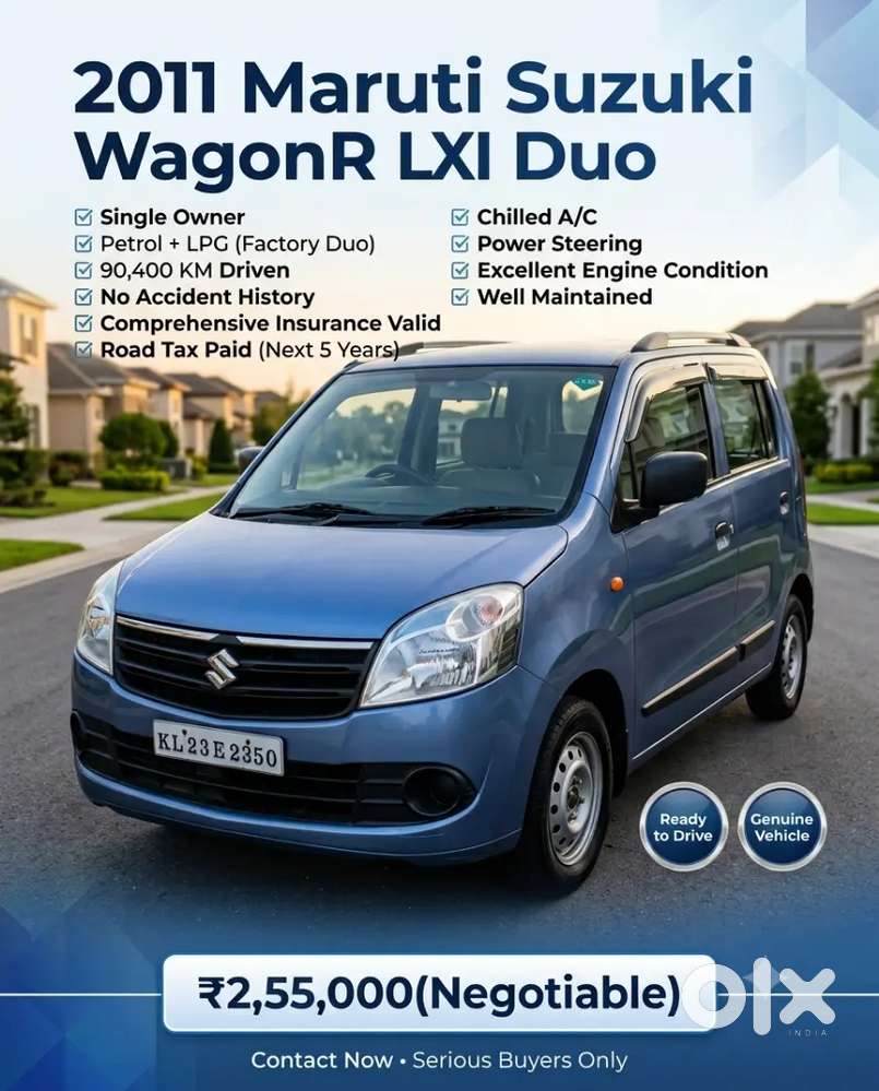 Maruti Suzuki Wagon R Lxi Duo - 2011 Single Owner Excellent Condition