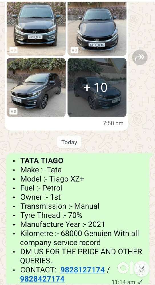 Tata Tiago Xz, 2021, Petrol