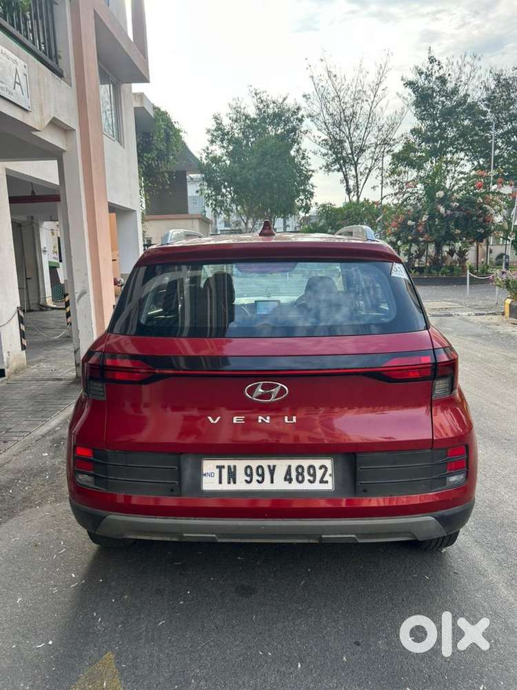 Fiery Red Color Hyundai Venue
