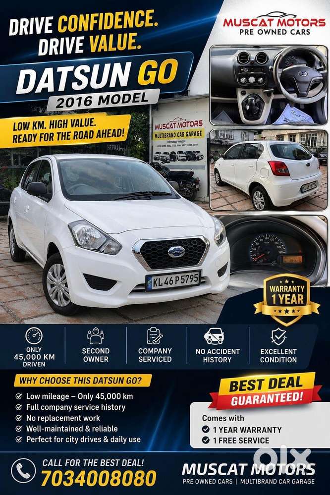 Datsun Go Style, 2016, Petrol