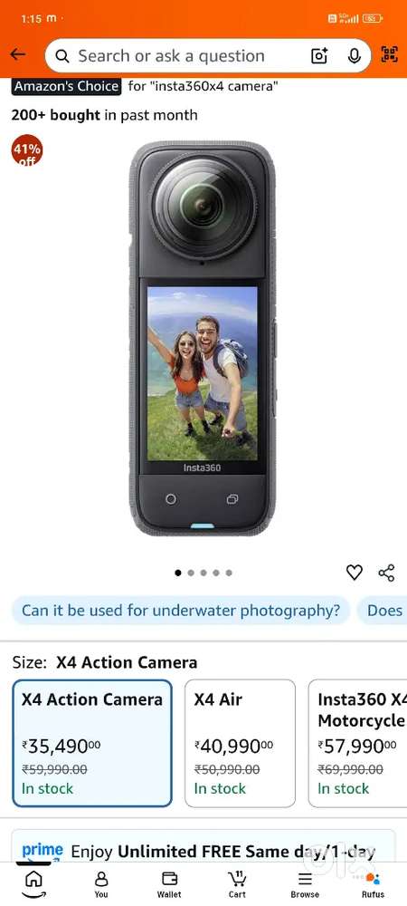 Insta 360 x4