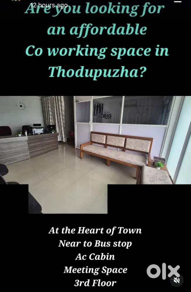 Low Budget Co working Space Thodupuzha