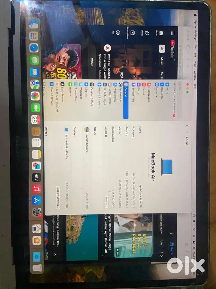 1.6 GHz dual core intel core i5