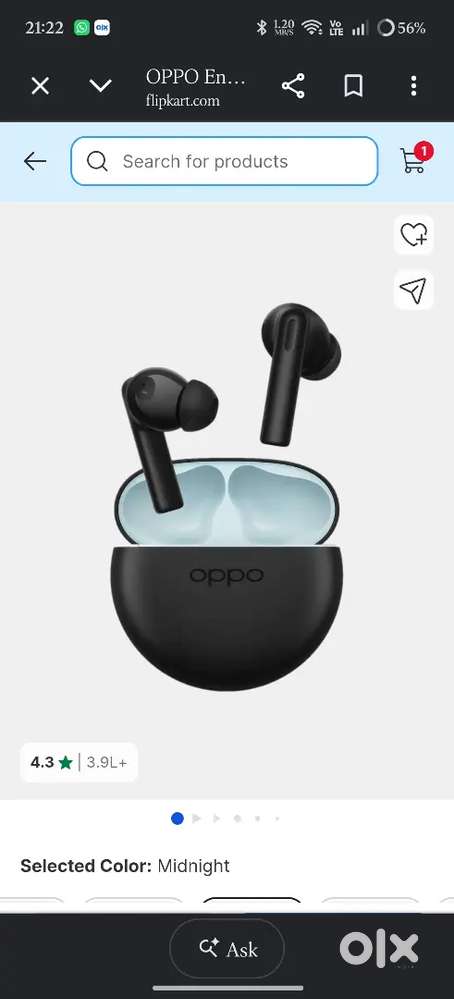Wireless Bluetooth Tws Oppo Enco buds 2