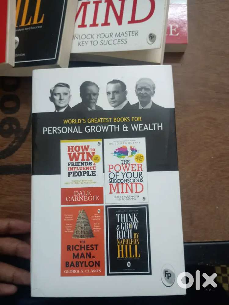 WORLD'S GREATEST BOOKS FOR PERSONAL GROWTH AND WEALTH , set of 4 books