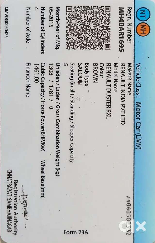 Renault Duster 2015 Diesel 150000 Km Driven