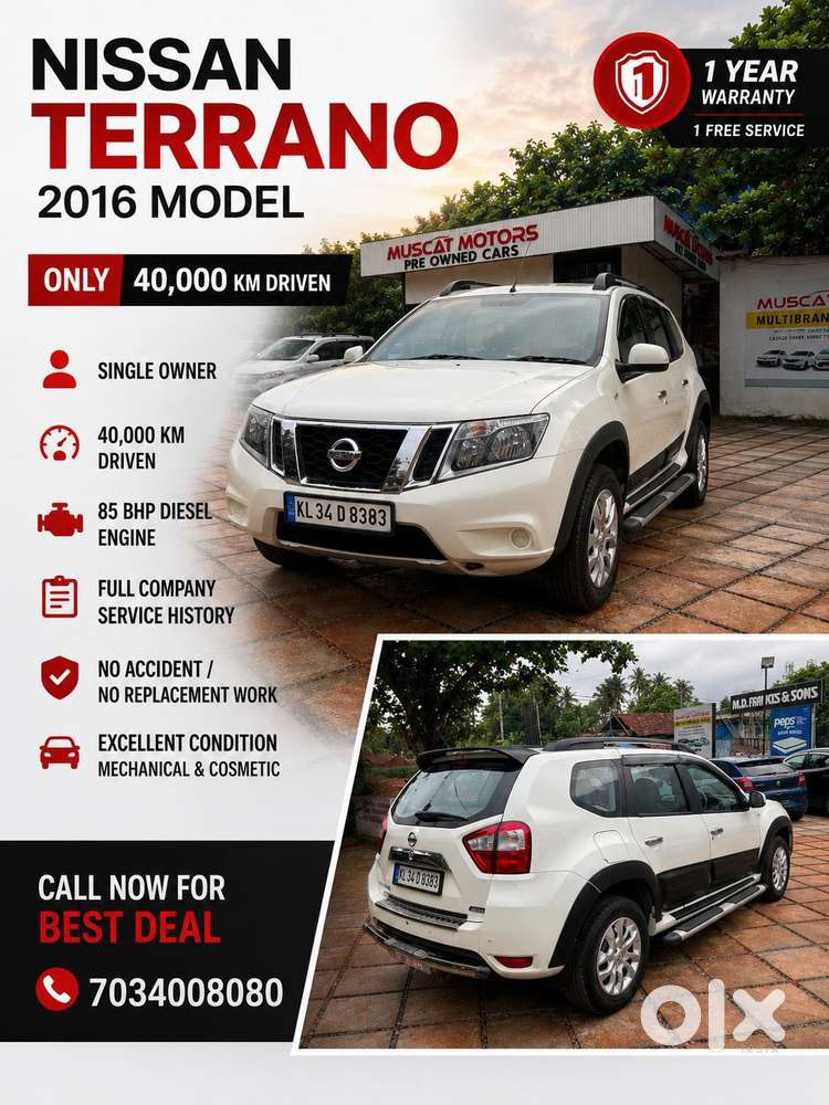 Nissan Terrano 2013-2017 Xe 85 Ps, 2016, Diesel