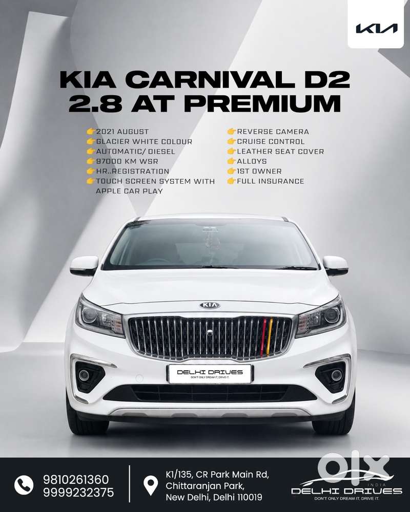 Kia Carnival Premium, 2021, Diesel