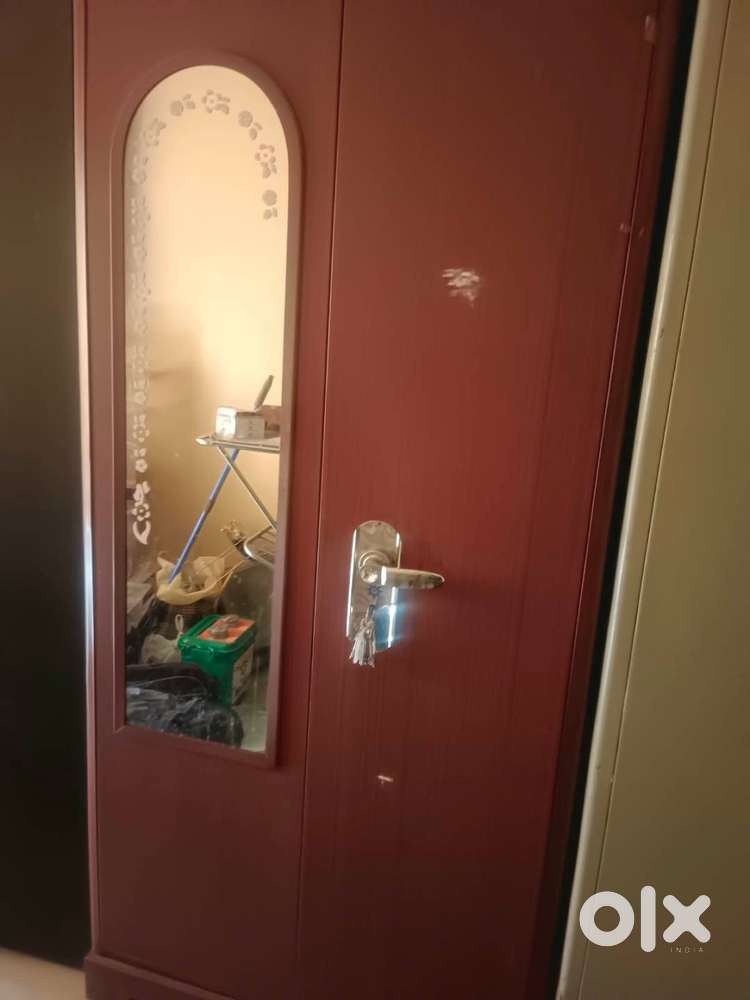Steel Almirah with Full-Length Mirror & Lock