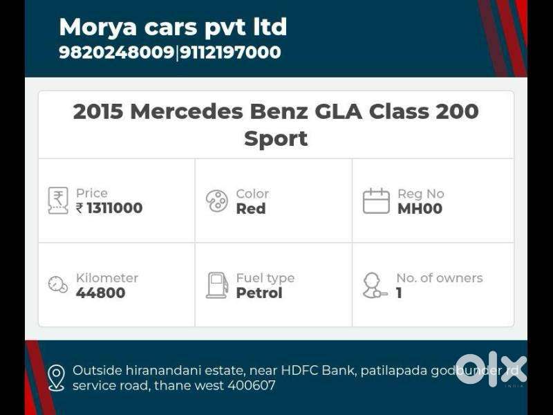 Mercedes-benz Gla 200, 2015, Petrol