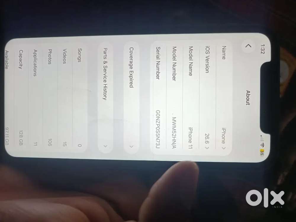 I phone 11     battery health 76 persent