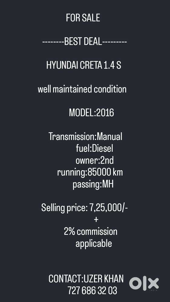 Hyundai Creta 1.4 Crdi S Plus, 2016, Diesel