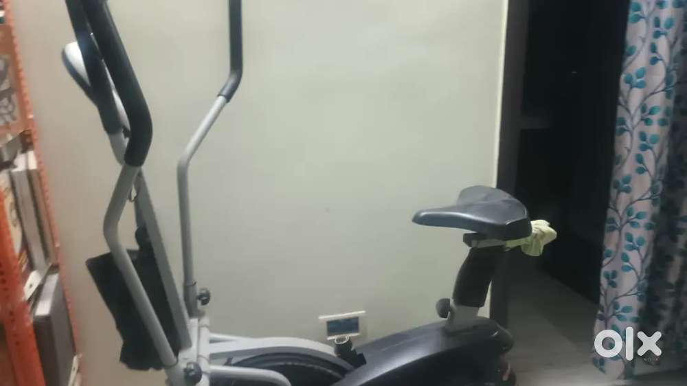 Stationary bike or cycle for work out.