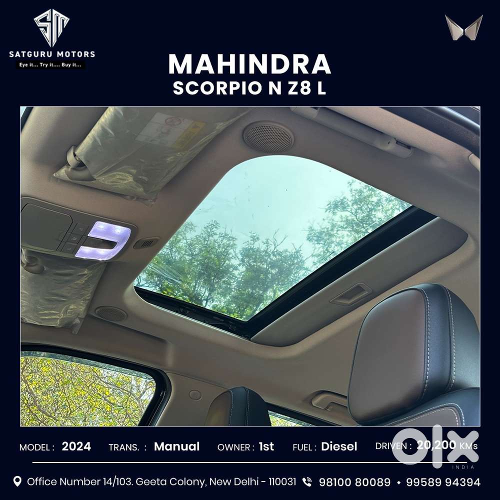 Mahindra Scorpio N Z8 L Diesel Mt 2wd 7 Str, 2024, Diesel