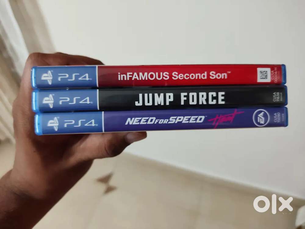 PS4 INFAMOUS SECOND SON NFS HEAT JUMP FORCE