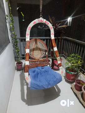 Bamboo swing chair deals olx